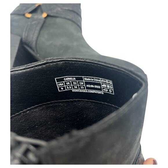 Vionic Carnelia Water Repellent Orthotic Arch Support Heeled Ankle Boots Size 6 - Picture 6 of 7